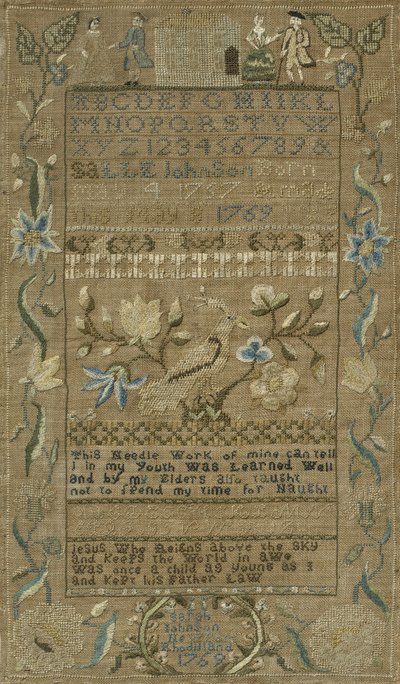 Sampler, 1769 by Sarah Johnson